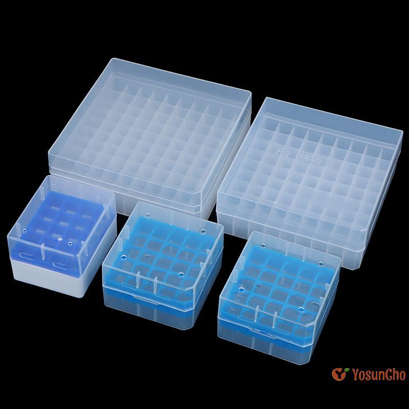 โยซันโช] พลาสติกผู้ถือหลอดทดลอง Centrifuge Tube Rack กล่องพร้อมฝาปิดหลอดแรงเหวี่ยงสนับสนุนอุปกรณ์ห้องปฏิบัติการใหม่