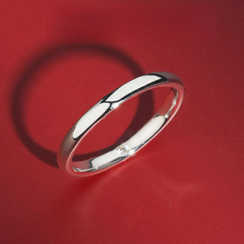 แหวนเงินแท้ 925 และ CZ Diamond สำหรับเขาและเธอ พร้อมให้ความหมายในงานพิเศษและประจำวัน