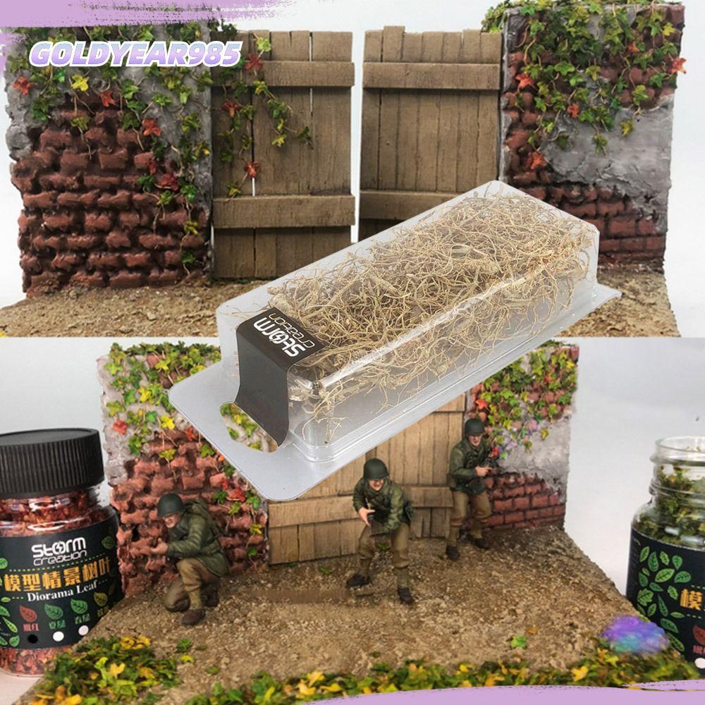 GOLDYEAR985 1 กล่อง Miniature Withered หวายโต๊ะทราย Fairy Garden ทิวทัศน์รถไฟ Micro ภูมิทัศน์