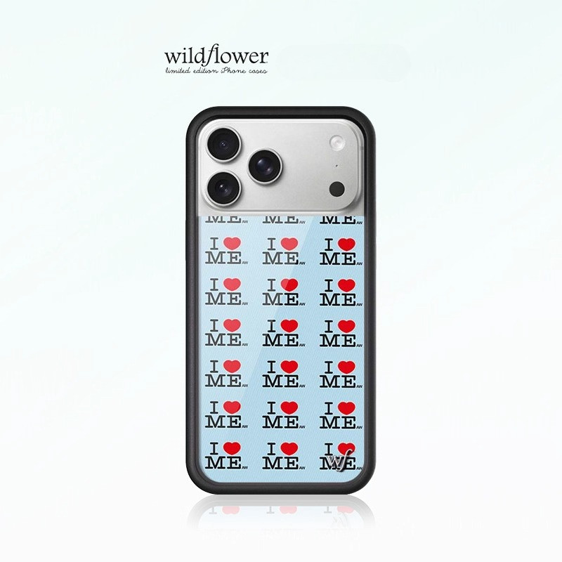 ดอกไม้ป่า I Heart Me เคสโทรศัพท์สําหรับ iPhone 12 13 14 15 16 Pro Max 14 15 16 Plus ซิลิโคน Anti-Falling กันกระแทกปกหลัง WF สําหรับ iPhone 17 Pro Max 17 Air