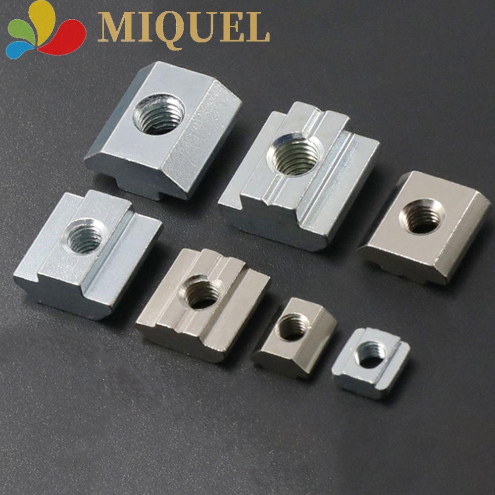 MIQUEL Hammer Nut T-Track เลื่อน 20 ชิ้น T Block Square T Slot Nut