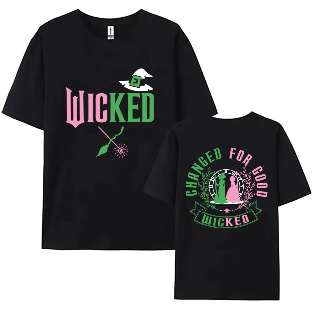 Wicked Fantasy Movies Graphic T-shirt Casual Short Sleeve Cotton Women Tshirts High Quality Round Ne