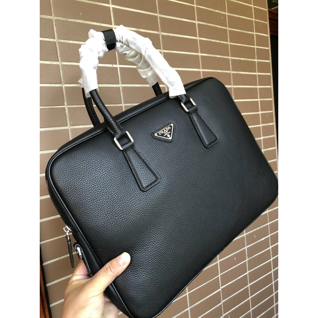 PRADA PRADA กระเป๋าถือกระเป๋าเอกสารผู้ชายสไตล์ใหม่