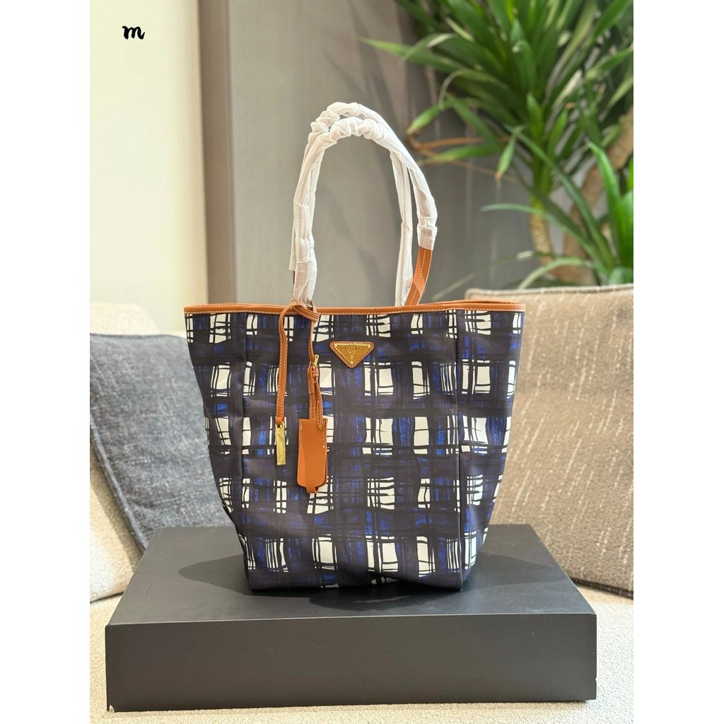 
PRADA Recycled Nylon Tote Shopping Bag