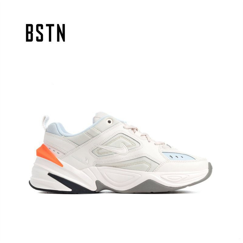 * 100% Ori * Nike M2K techno สีเทาสีส้มผู้หญิง retro รองเท้าวิ่งกีฬาลําลอง Daddy AO3108-001 SGWT jqv