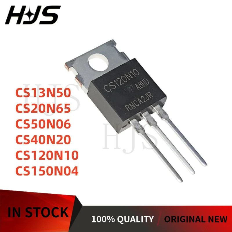 5PCS CS20N65 CS13N50 CS50N06 CS120N10 CS40N20 CS150N04 TO-220 Field Effect ทรานซิสเตอร์