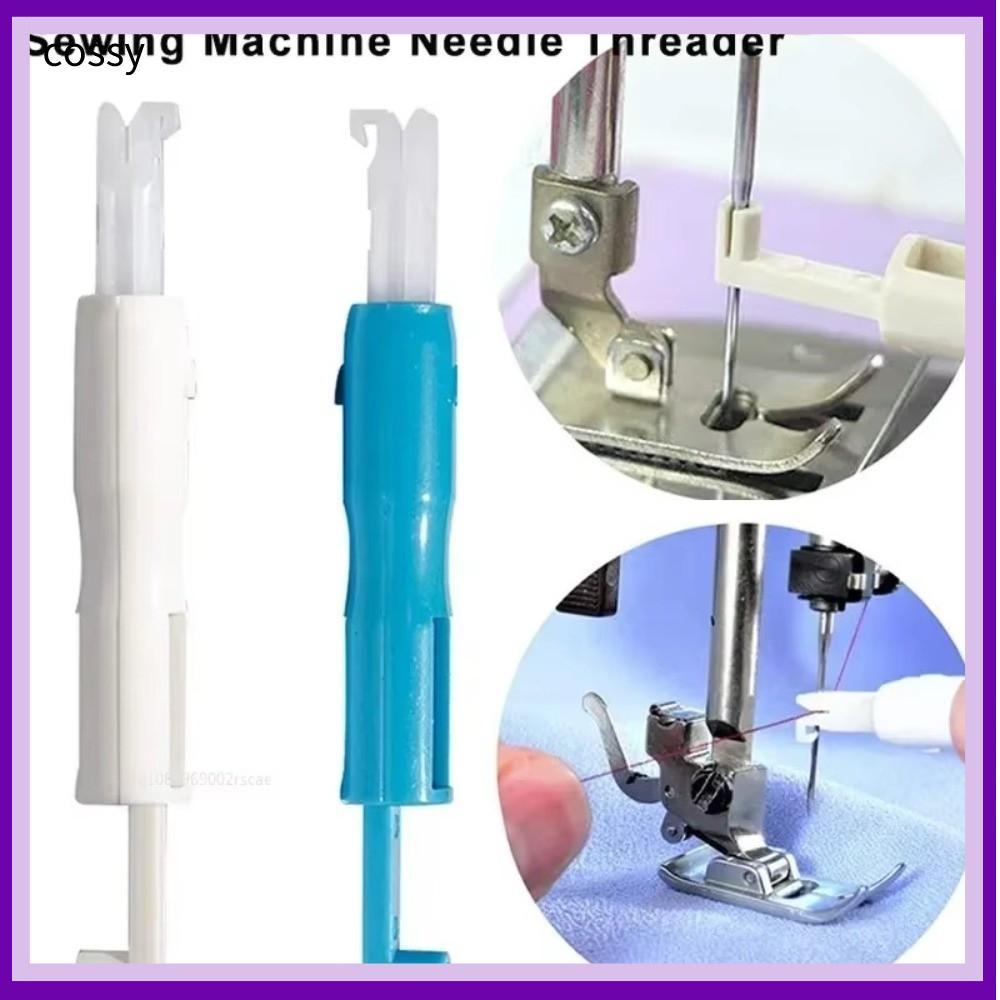 COSSY 1/2 ชิ้นอัตโนมัติเข็ม Threader, เย็บปักถักร้อยพลาสติกจับ Quick เย็บ Threader, Unpicker DIY Threading เครื่องมืออุปกรณ์เย็บผ้าเข็มด้ายเครื่องมือแม่บ้าน