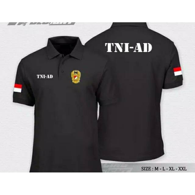 เสื้อโปโล TNI AD POLO SHIRT TSHIRT ARMY TNI POLO SHIRT เสื้อยืดคอตตอน