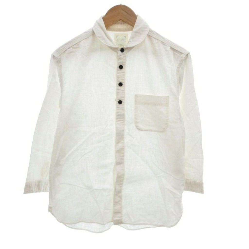 HOUSTON Shirt white Long sleeves Direct from Japan Secondhand