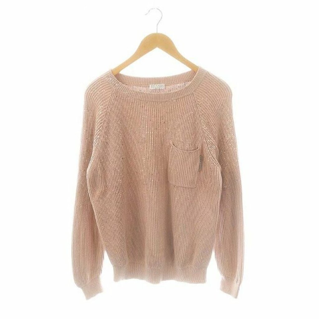 Brunello Cucinelli Sweater pink Long sleeves Direct from Japan Secondhand