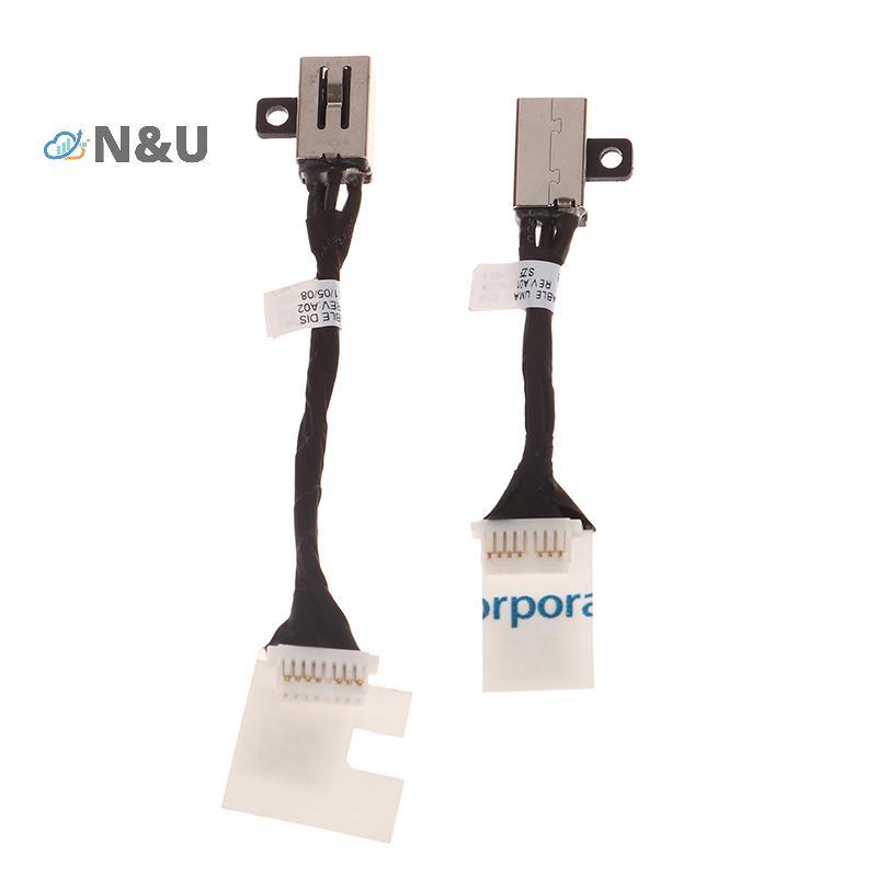 N & U สําหรับ Dell Latitude 3410 3510 E3510 E3410 แล็ปท็อปชาร์จ Flex สาย 07DM5H 0N8R4T DC Power Jack