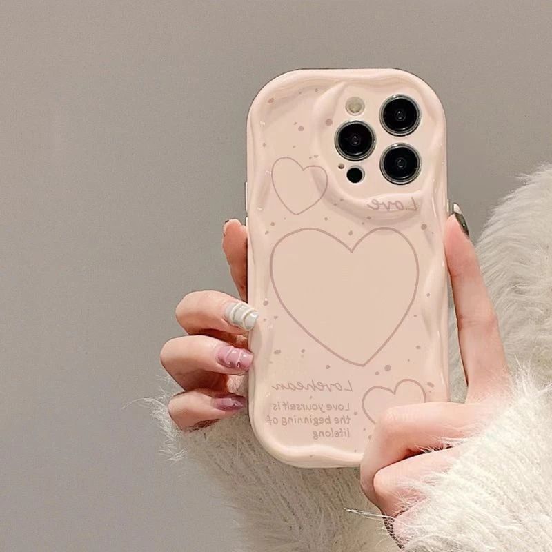 หัวใจเรียบง่ายเหมาะสําหรับเคสโทรศัพท์ 17AIR 16PRO Creative 15 เคสนิ่ม 14 น่ารัก 13/X