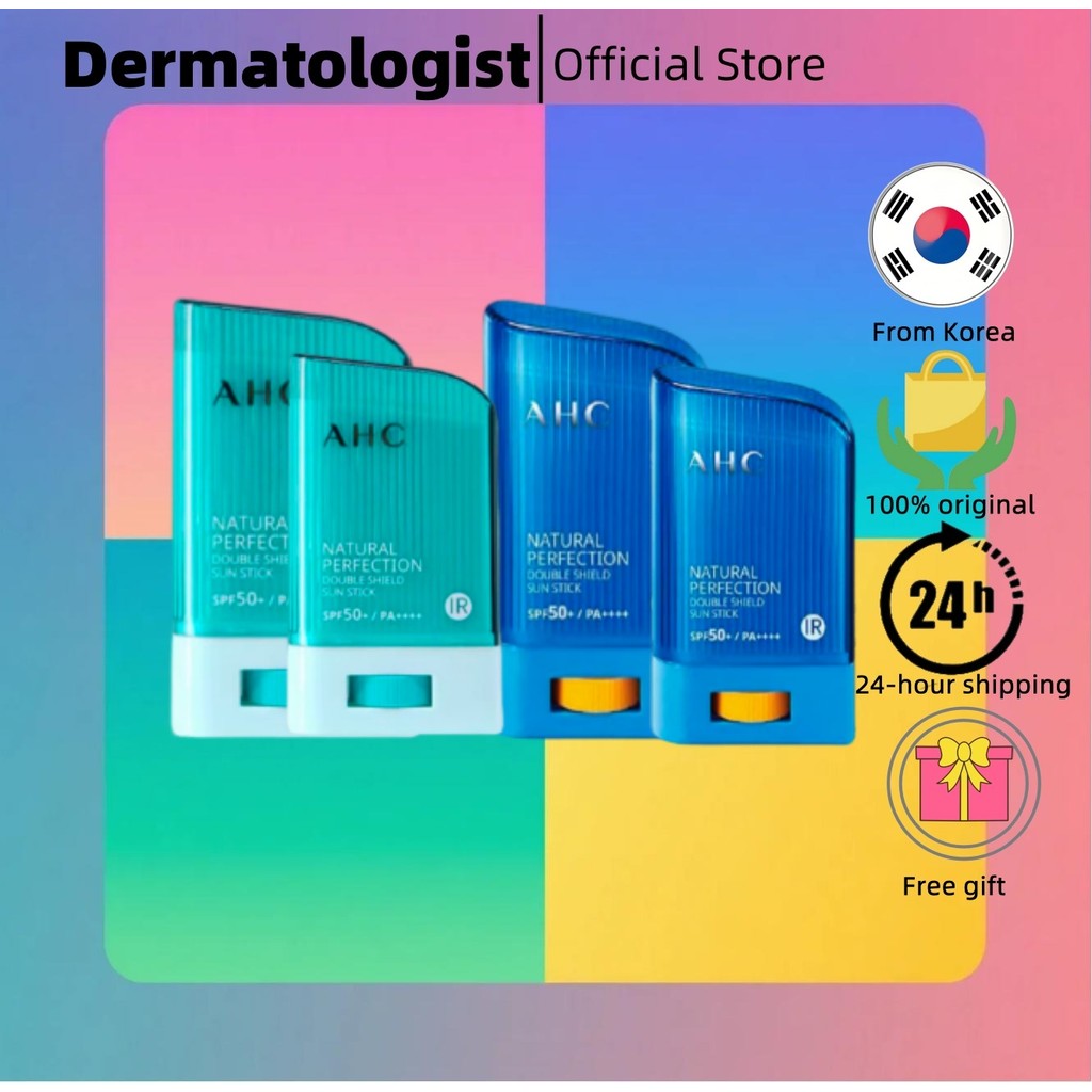 [AHC]Double Sunscreen Stick Green 14g{22g}/Double Sunscreen Stick Blue 14g{22g}