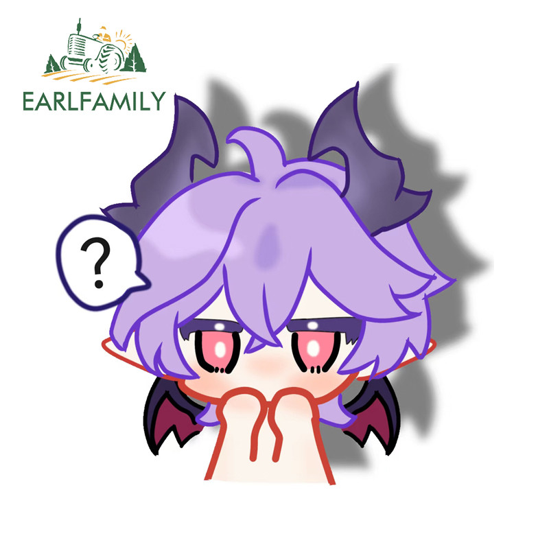 EARLFAMILY Genshin Impact Mini Durin สติกเกอร์รถ Kawaii รถจักรยานยนต์ Racing Drifting สเก็ตบอร์ดกันช