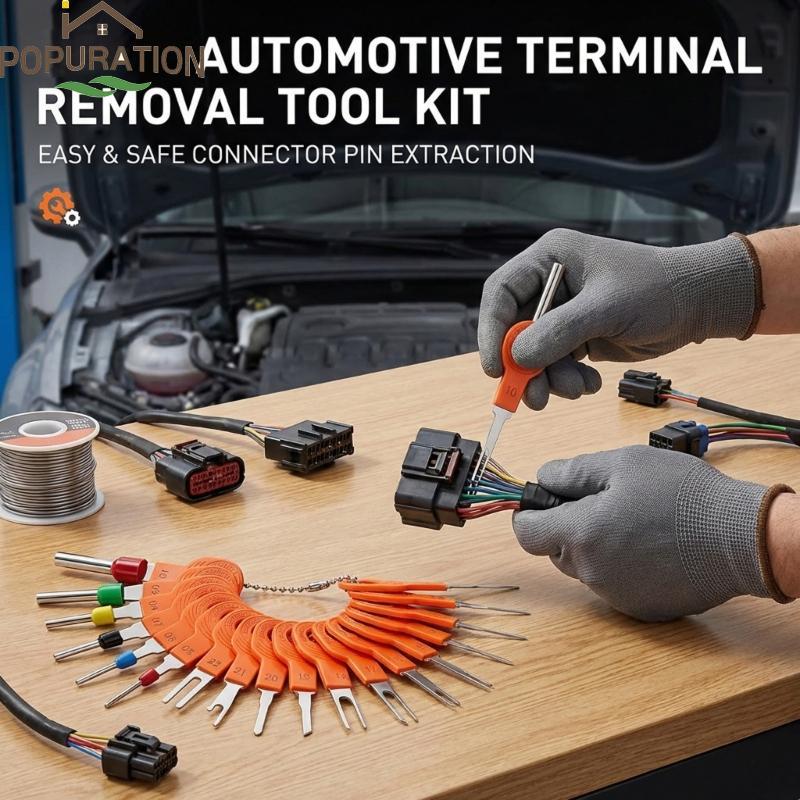 POP Complete 59 ชิ้น Auto Pin Extractor ชุดพร้อมที่จับตามหลักสรีรศาสตร์สําหรับงานความแม่นยํา