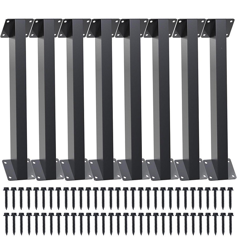 Pavilion Bracket Diagonal Support Rod ชุดคอลัมน์ไม้สามเหลี่ยมกลางแจ้ง Pergola เหล็กไม้รวมฮาร์ดแวร์ B
