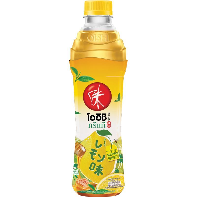 โออิชิชาเขียวรสน้ำผึ้งผสมมะนาว 800มล. Oishi Green Tea Honey Lemon 800ml. [หมายเลขบาร์โค้ด 8854698010443 ]