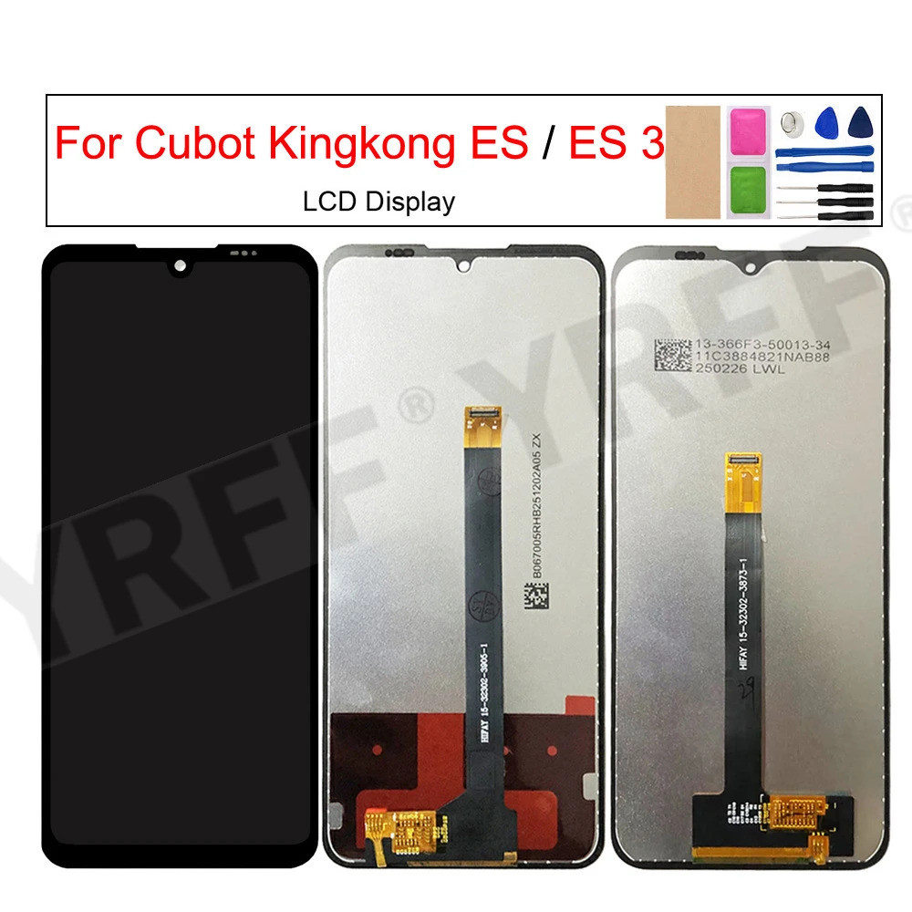 Touch Screen Digitizer Assembly สําหรับ Cubot Kingkong ES 3 จอแสดงผล LCD, หน้าจอ LCD เปลี่ยนส่วน