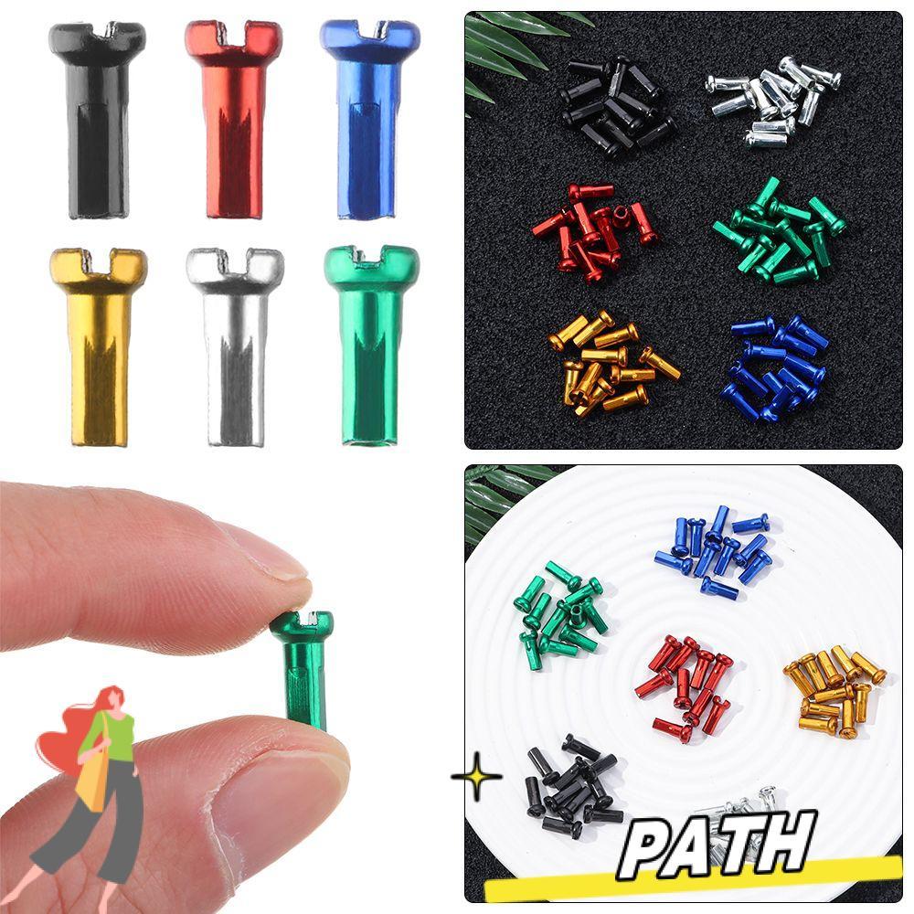 PATH 10/20/50pcs ล้อ Spoke หัวนมจักรยานเสือภูเขา Anodized 14 มม.Multicolor