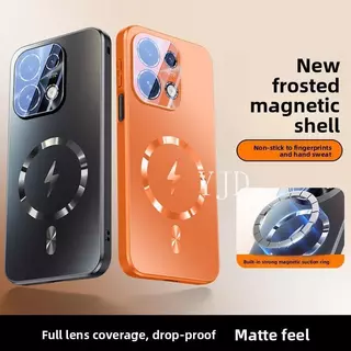 เคสสําหรับ OPPO Reno16F รุ่นใหม่ Matte Back Panel Magnetic Lens Protection Attraction Anti-Drop เคสโทรศัพท์