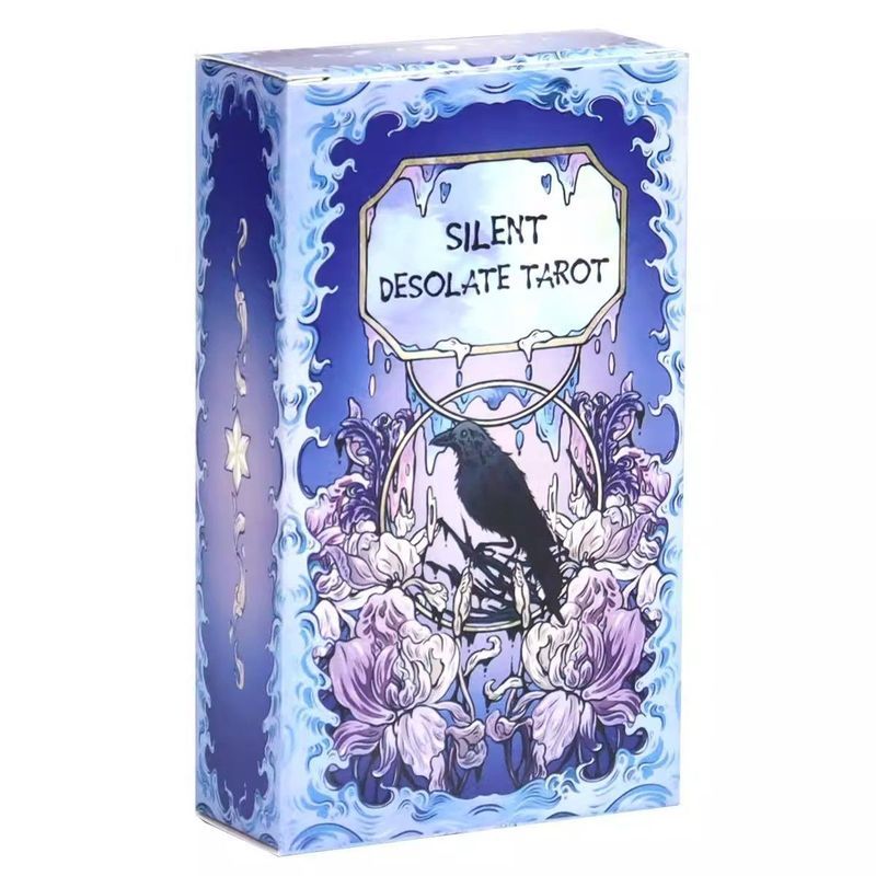 TAROT Card SILENT Barren TAROT Card SILENT DESOLATE TAROT Card เวอร์ชันภาษาอังกฤษ 78 ชิ้น 10.3 * 6 ซ