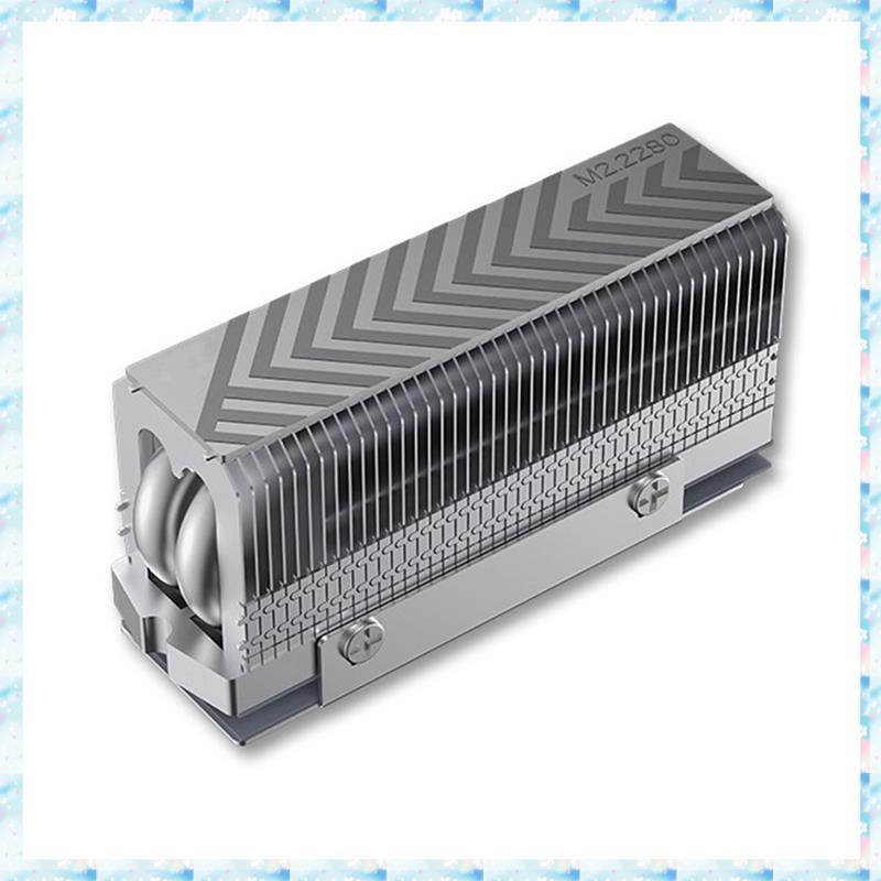 [R QMU] M.2 2280 NVMe SSD ความร้อน Cooler Dual ท่อความร้อนประสิทธิภาพสูงแผ่นความร้อนสําหรับ 2280 SSD