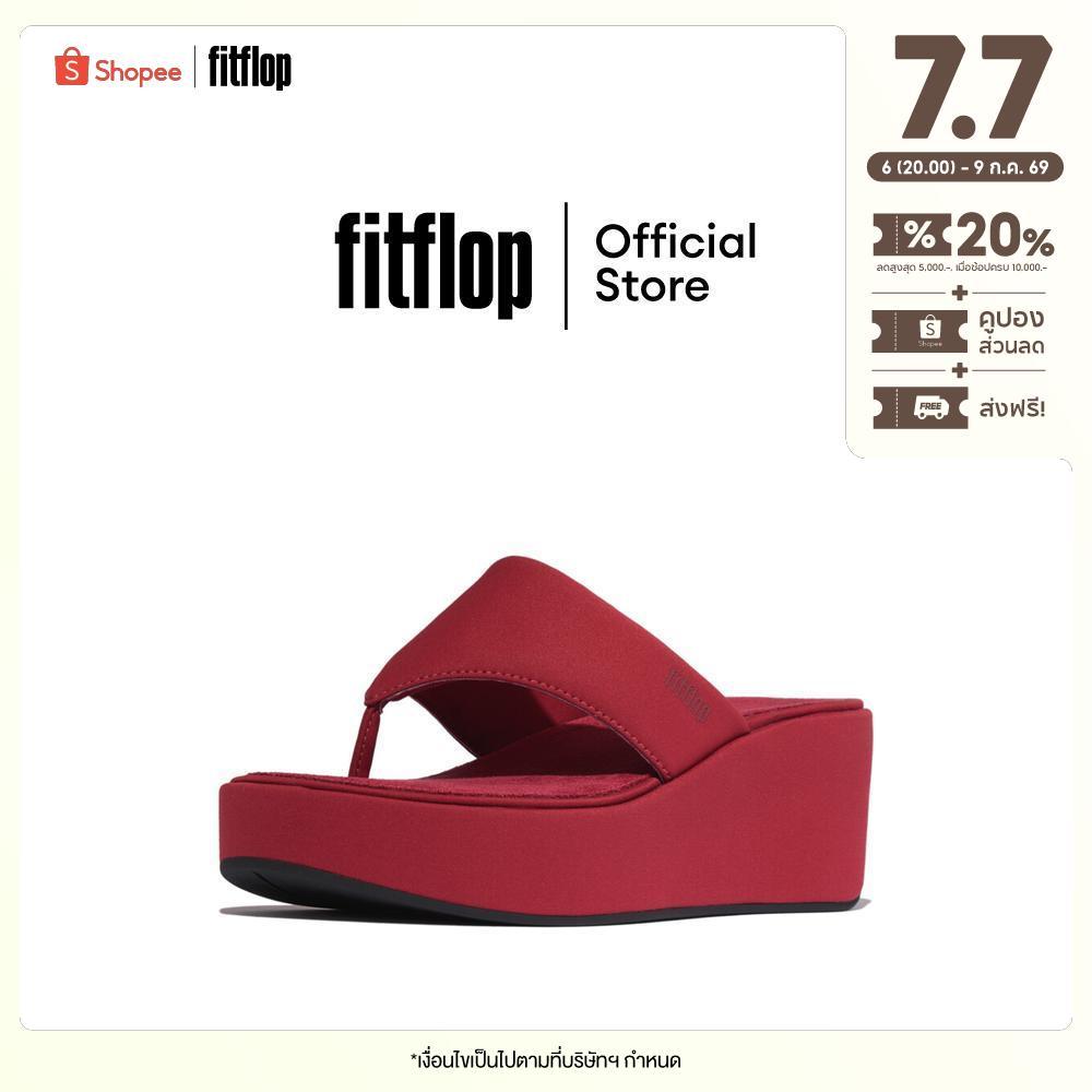 FITFLOP PLATFFORMS WEDGE TOE-POST รองเท้าแตะแบบหูหนีบผู้หญิง รุ่น JF8-D47 สี RED