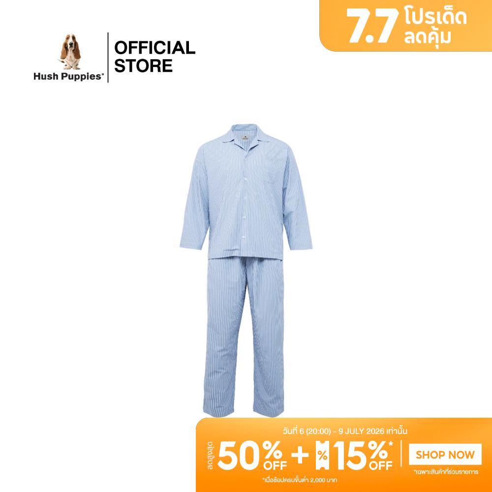 Hush puppies Underwear ชุดนอนผู้ชายแขนยาว Sleepwear รุ่น HU H8A002ST Pajama Set