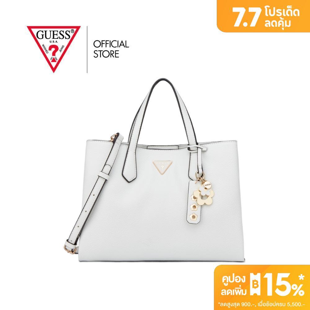 GUESS กระเป๋า รุ่น PA337106 GRIFFIN SATCHEL สีขาว