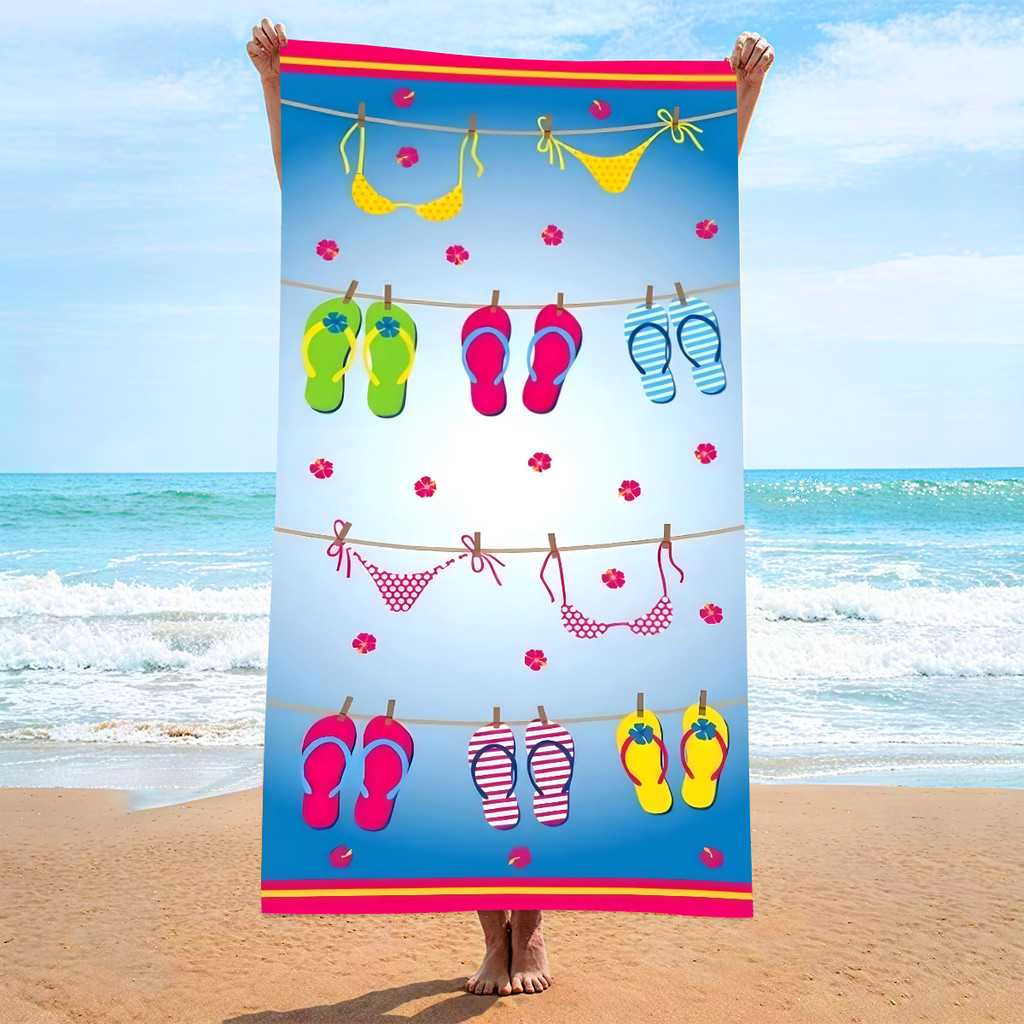 [Million Ready Stock Beach Towel] Ready Stock Microfiber Beach Towel Surf Towel CIZS