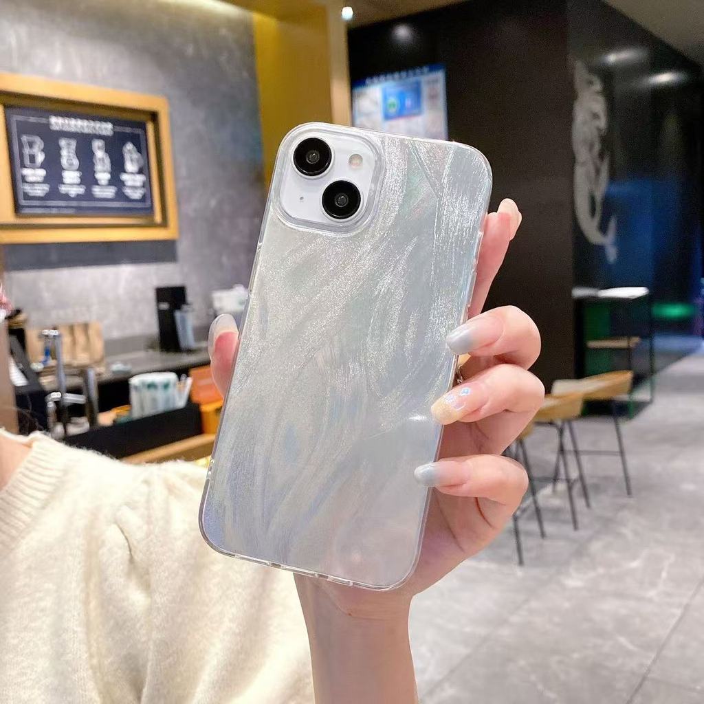 เคสโทรศัพท์เหมาะสําหรับRealme Hard Case Pearl Textureโปร่งใสกรอบShock-ResistantทนทานเหมาะสําหรับC35 