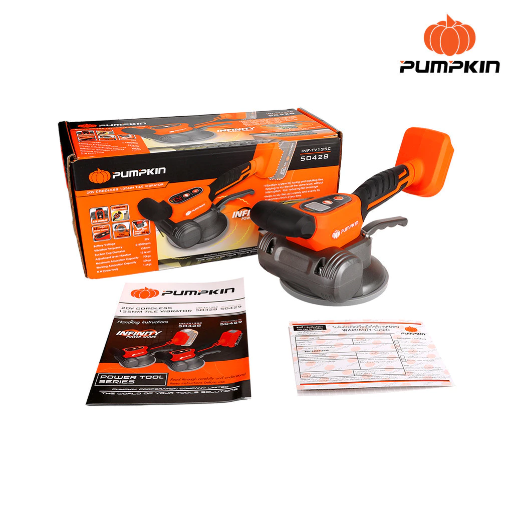PUMPKIN เครื่องดูดสั่นกระเบื้อง รุ่น INF-TV135C 20V