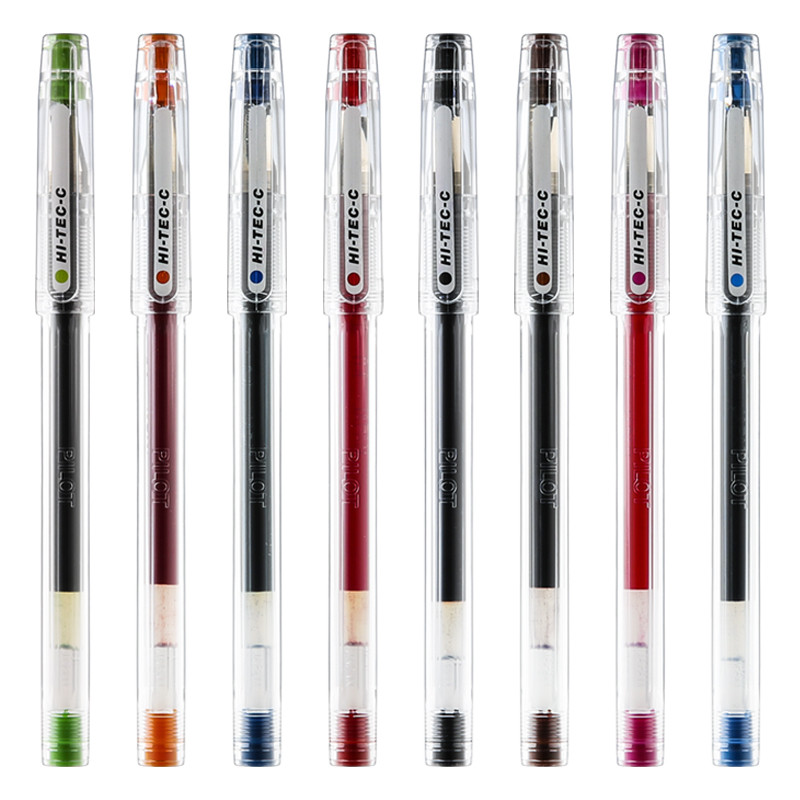 ญี่ปุ่นญี่ปุ่น PILOT PILOT PILOT hi-tec-c ปากกาเจลเข็มขนาดเล็กหลอดเหล็กบางปากกาการเงินสํานักงานนักเร