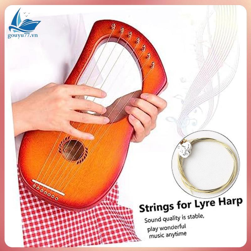 ชุดชิ้นส่วนทดแทนสาย Lyre Harp 16 ชิ้นสําหรับ Lyre Harp