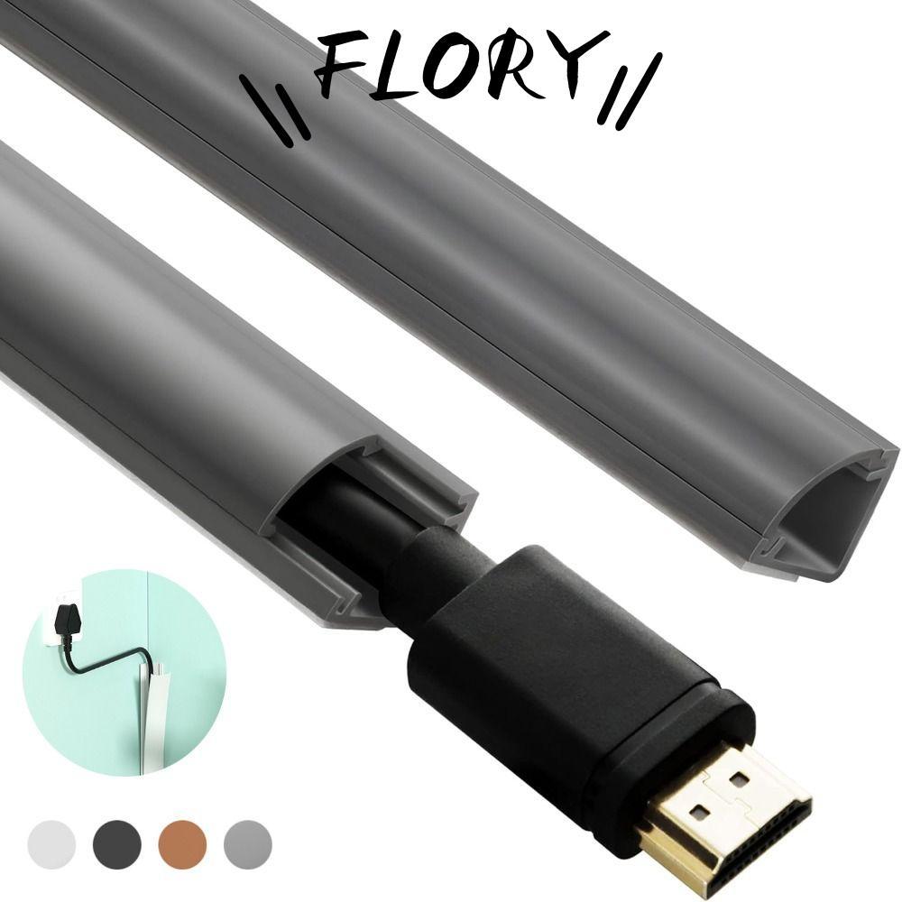 FLORY11 มุมสายเคเบิลคอนซีลเลอร์,สี PVC Cable Hider,ที่มีสีสัน Universal 100 ซม.กาวลวด Baseboard เพดา