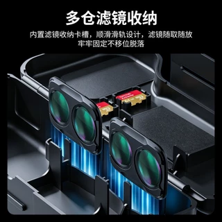 สําหรับเคสป้องกัน DJI Pocket4Pro, ตัว Pocket4P, ฝาครอบป้องกันป้องกันการตกแบบรวมทุกอย่าง, อุปกรณ์เสริมกล่องกรอง