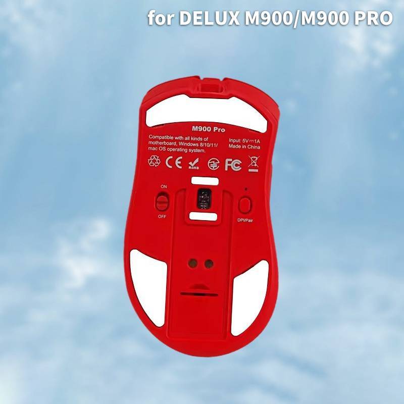 Springevengrace Non-Slip Mouse Foot Pad Stier สําหรับ DELUX M900/M900 Pro Gaming Mouse PCputer เดสก์