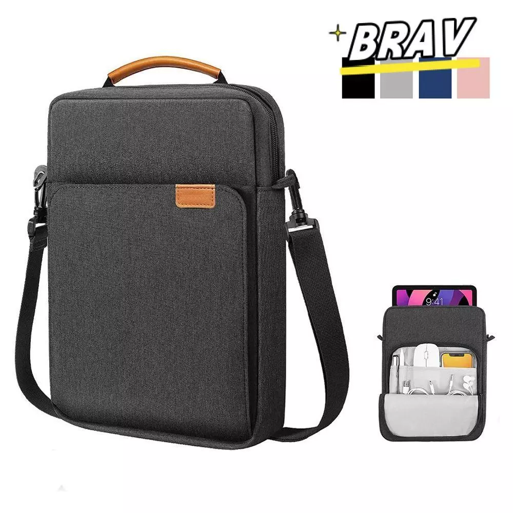กระเป๋าสะพาย BRAV, 9/11/13.3 นิ้ว Universal Tablet Sleeve , Stylish ทนต่อการสึกหรอปกปิดสายคล้องมือกันกระแทกฝาครอบป้องกันสําหรับ Surface Go/Galaxy Tab