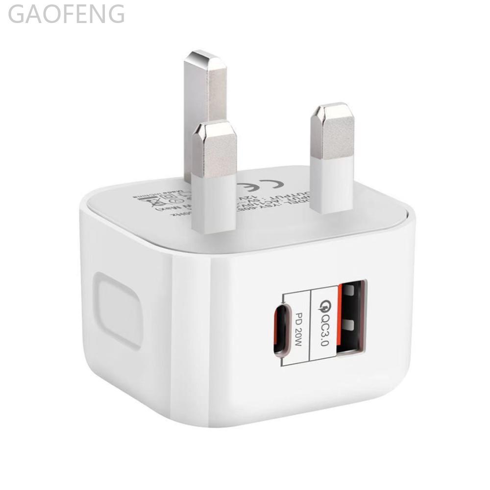 GAOFENG 20W ประเภท C Charger สําหรับ Mini Quick Charge 3.0 QC PD 20W USB-C Fast Charging Travel Wall