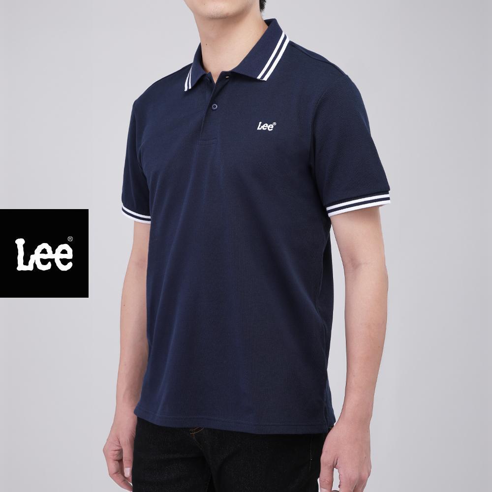LEE เสื้อโปโลแขนสั้นผู้ชาย Regular รุ่น LE S326MPOLF07 สีกรมท่า