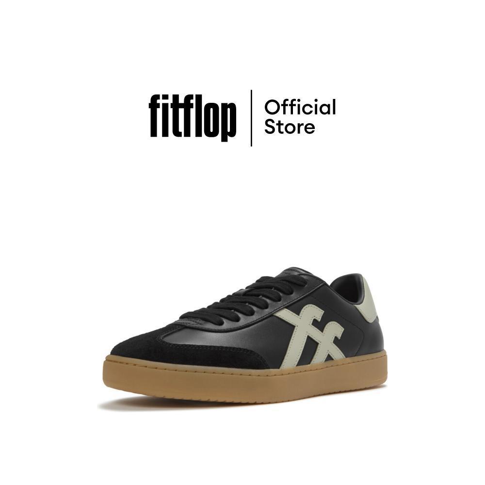 FITFLOP THE DASH T-TOE SNEAKERS รองเท้าผ้าใบผู้ชาย รุ่น A6D-D83 สี BLACK/SAGE GREEN