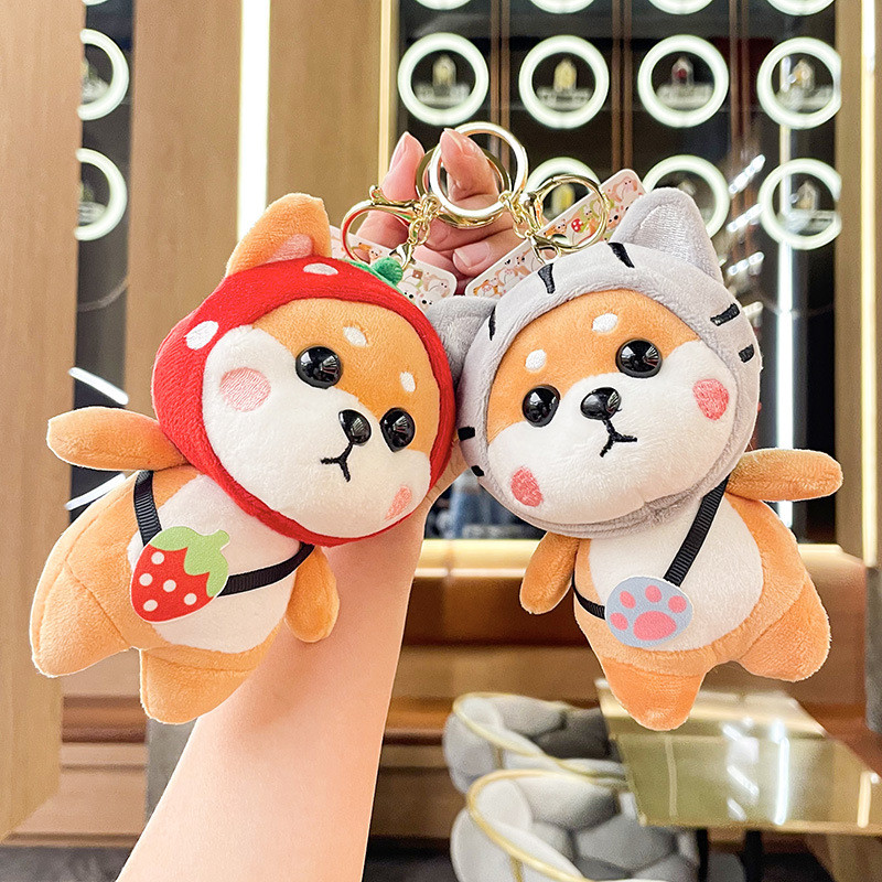 Xiaocai Chai ตุ๊กตาพวงกุญแจตุ๊กตาตุ๊กตาจี้ Claw Machine ประณีตหญิงกระเป๋าธุรกิจของขวัญจี้ 7.10 9CJ0