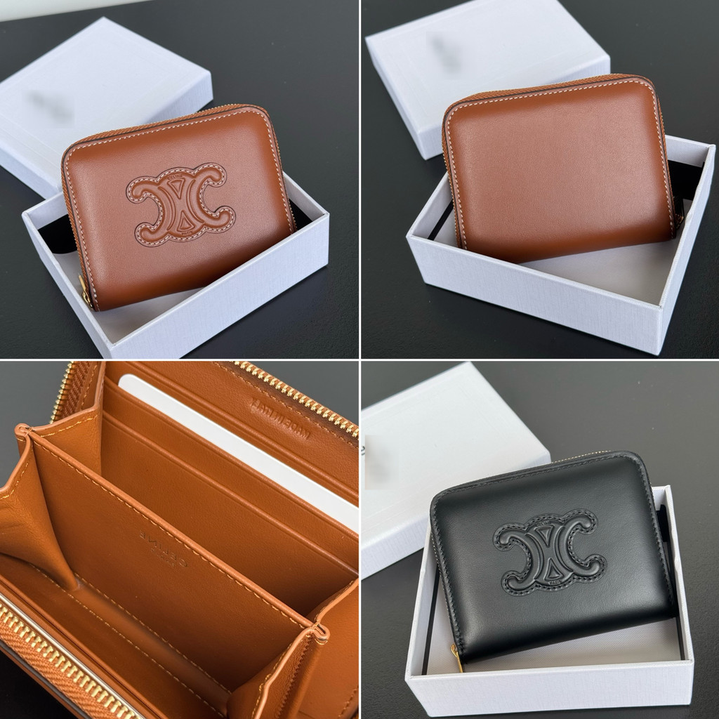 Pre order ราคา3000 EEEE 10k533 zipper กระเป๋าสตางค์ หนังวัว size11*8.5*2cm