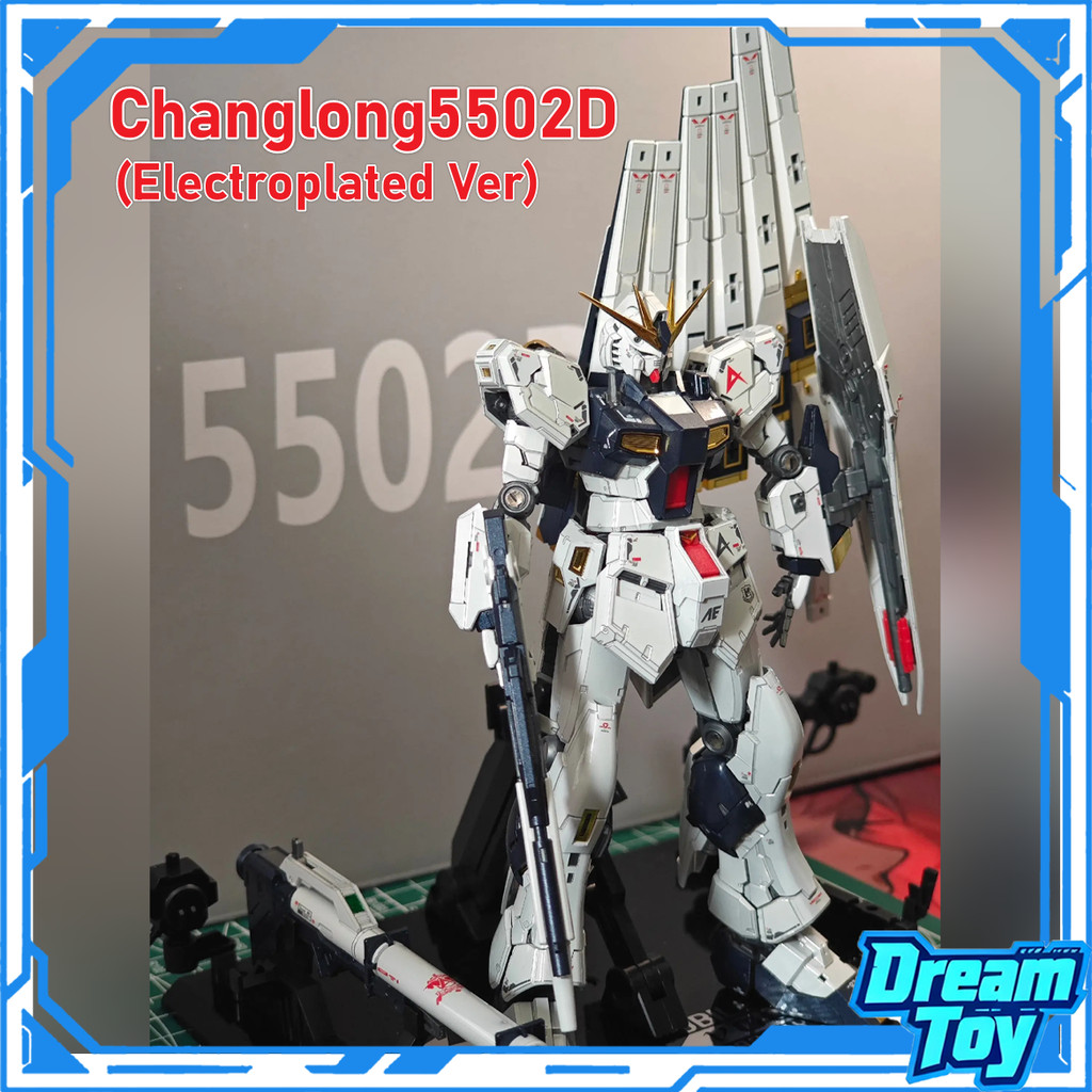 Changlong5502D |วีกันดัม| Titanium Finish / Electroplated Version RX-93 1/144 RG5502 Nu Assembly Mod