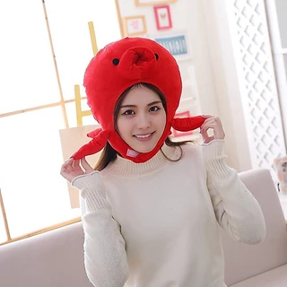 ส่งด่วน l หมวกหมึกแดง สีแดง พร้อมส่งจากไทย🇹🇭