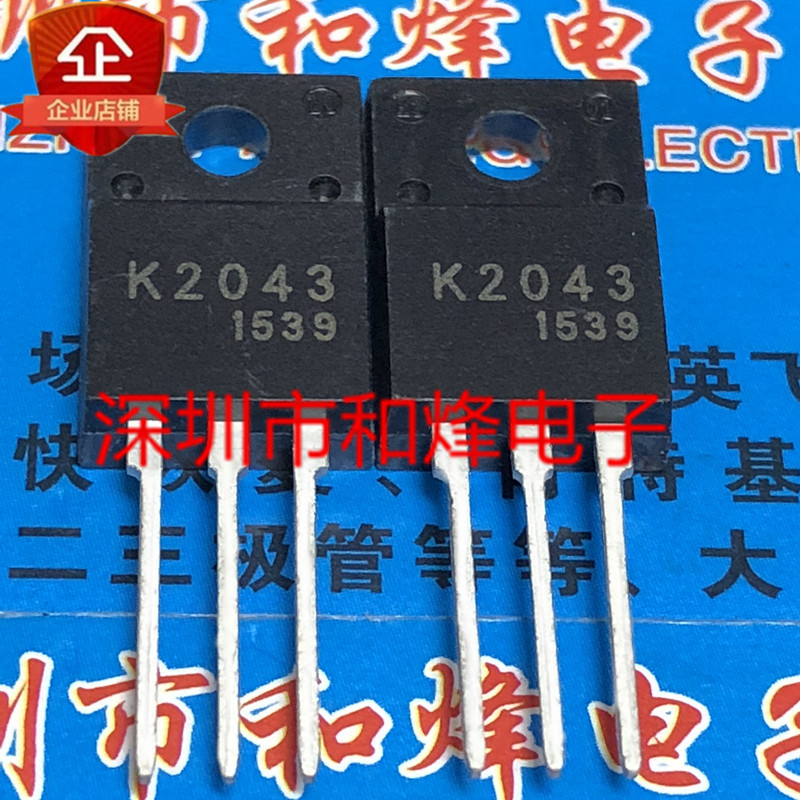 10 ชิ้น 2SK2043 K2043TO-220F 600V 2A วิทยุไตรโอด