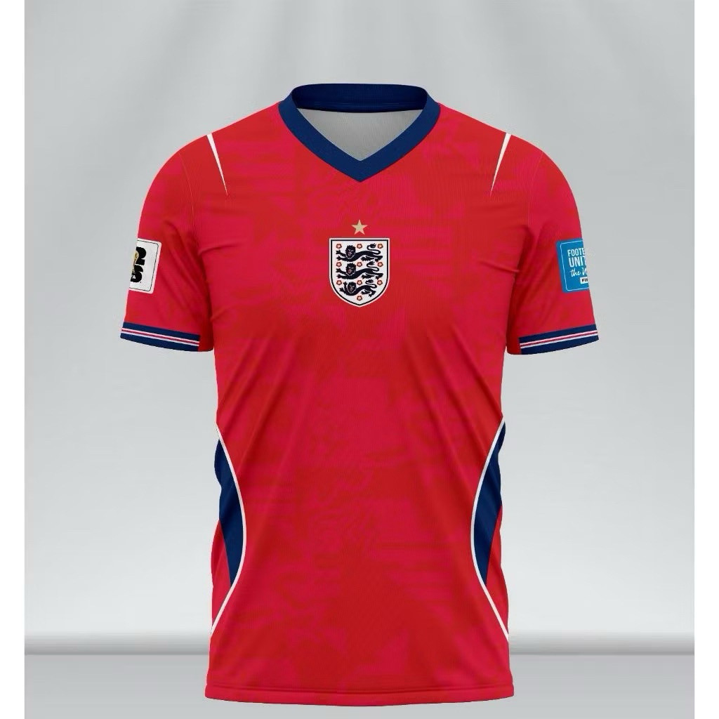 England 2026 World Cup Home Away Jersey Full Print Men Soccer Football Kit