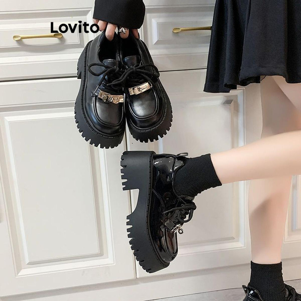 Lovito حذاء ماري جين بإبزيم معدني — صورة 4