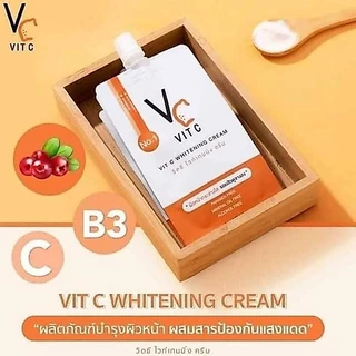 🧡 VC Vit C ครีมวิตซีน้องฉัตร แบบซอง ขนาด 7กรัม