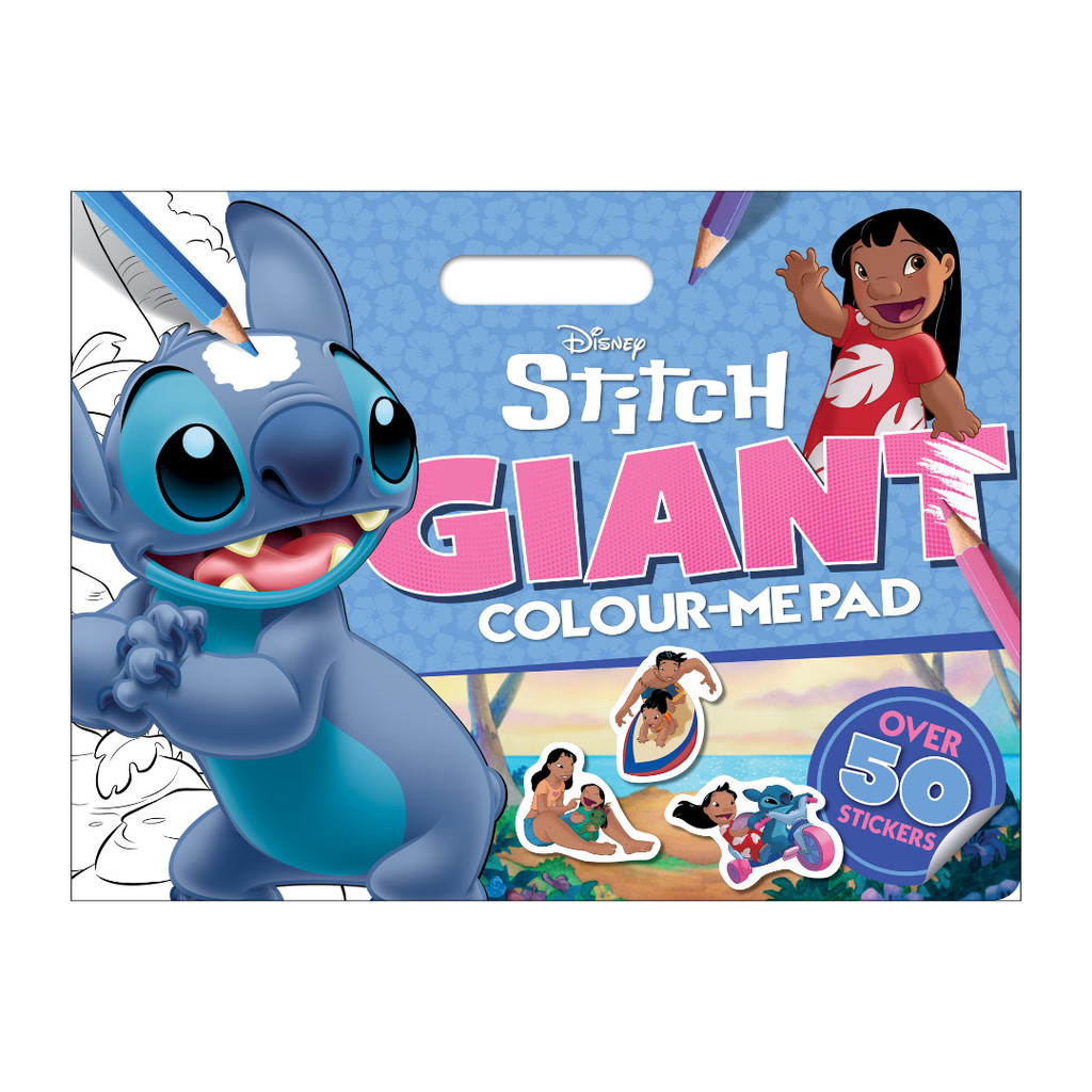Disney Stitch Giant Colour Me Colouring Pad (สติ๊กเกอร์50+ ดวง)